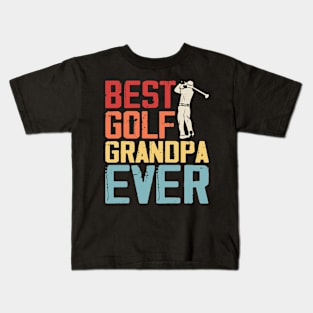 Best Golf Grandpa Ever T Shirt For Men Kids T-Shirt